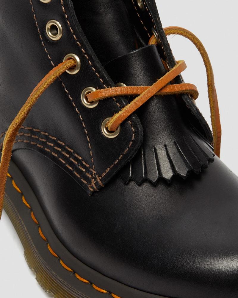 Dr Martens 1460 Pascal Abruzzo Leren Enkellaars Dames Zwart | NL 8TCE